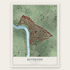 Riverside, Massachusetts map print, the full design