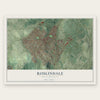 Roslindale, Massachusetts map print, the full design