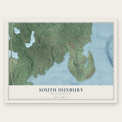 South Duxbury, Massachusetts map print, the full design