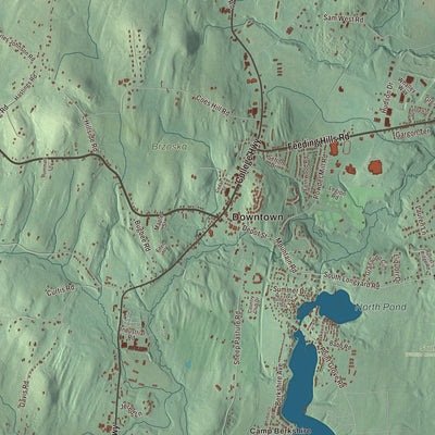 Street and neighborhood detail from the Southwick, Massachusetts map