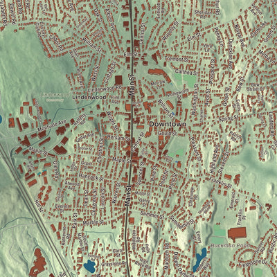 Street and neighborhood detail from the Stoneham, Massachusetts map