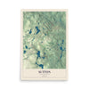 Map of Sutton, Massachusetts, 12 x 18 inch unframed archival matte print
