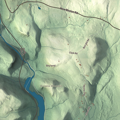 Street and neighborhood detail from the Tolland, Massachusetts map