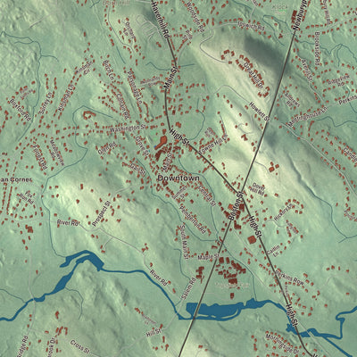 Street and neighborhood detail from the Topsfield, Massachusetts map