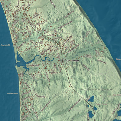 Street and neighborhood detail from the Truro, Massachusetts map