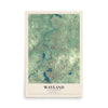 Map of Wayland, Massachusetts, 12 x 18 inch unframed archival matte print