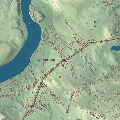 Street and neighborhood detail from the West Newbury, Massachusetts map