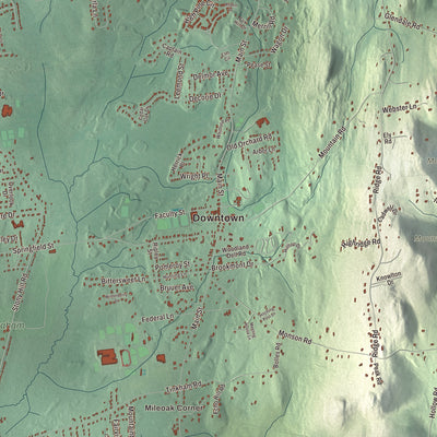 Street and neighborhood detail from the Wilbraham, Massachusetts map