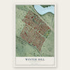 Winter Hill, Massachusetts map print, the full design
