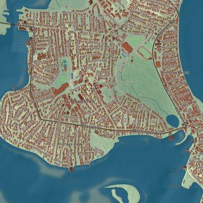 Street and neighborhood detail from the Winthrop, Massachusetts map