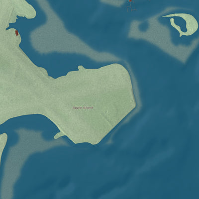 Terrain and local geography detail from the Winthrop, Massachusetts map