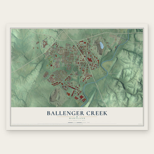 Ballenger Creek, Maryland map print, the full design