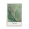 Map of Arcadia, Maryland, 12 x 18 inch unframed archival matte print