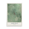 Map of Barre Circle, Maryland, 12 x 18 inch unframed archival matte print