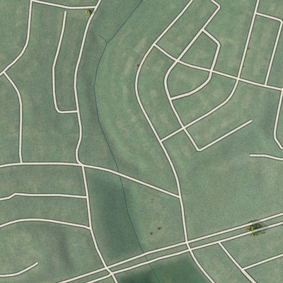 Second close-up of the map of Belvedere, Maryland print showing more streets and buildings