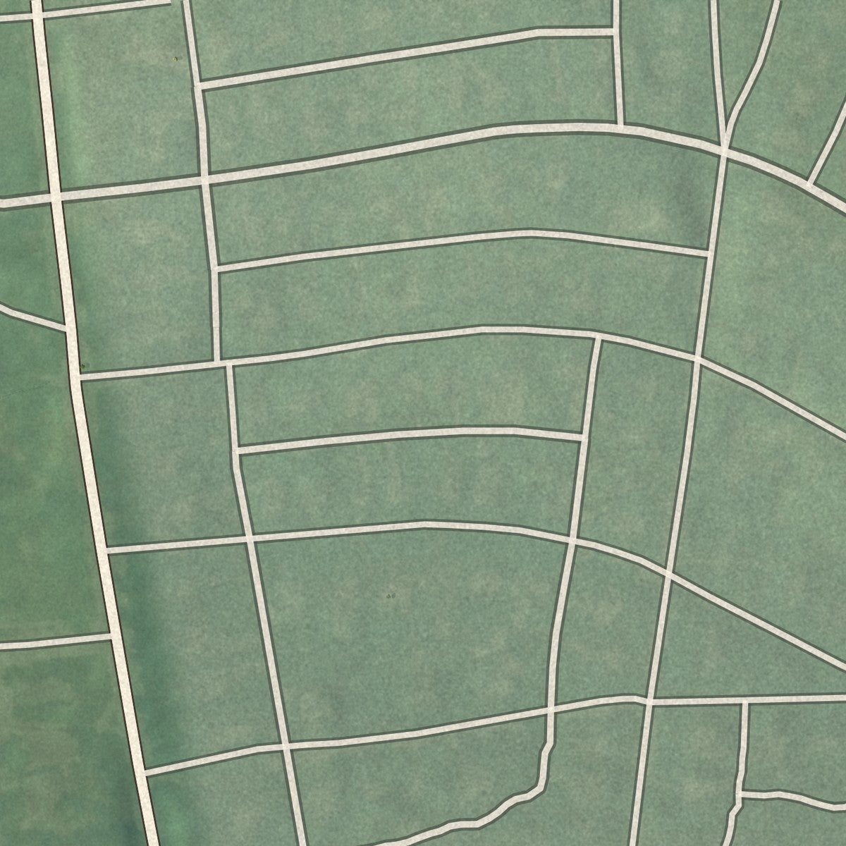 Close-up of the map of Blythewood, Maryland print showing street and building detail