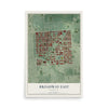 Map of Broadway East, Maryland, 12 x 18 inch unframed archival matte print