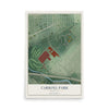 Map of Carroll Park, Maryland, 12 x 18 inch unframed archival matte print
