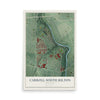 Map of Carroll-South Hilton, Maryland, 12 x 18 inch unframed archival matte print