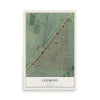 Map of Cedmont, Maryland, 12 x 18 inch unframed archival matte print