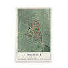Map of Dorchester, Maryland, 12 x 18 inch unframed archival matte print