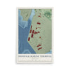 Map of Dundalk Marine Terminal, Maryland, 12 x 18 inch unframed archival matte print