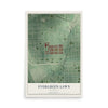 Map of Evergreen Lawn, Maryland, 12 x 18 inch unframed archival matte print