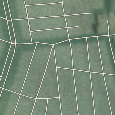 Second close-up of the map of Evergreen, Maryland print showing more streets and buildings