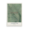 Map of Evesham Park, Maryland, 12 x 18 inch unframed archival matte print