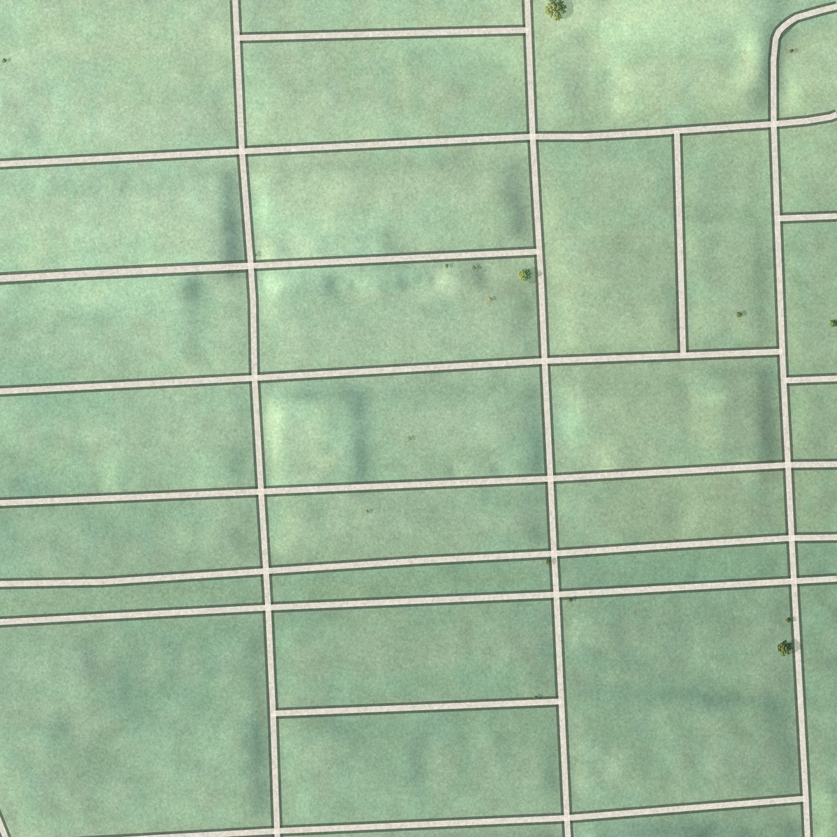 Second close-up of the map of Fairmount, Maryland print showing more streets and buildings