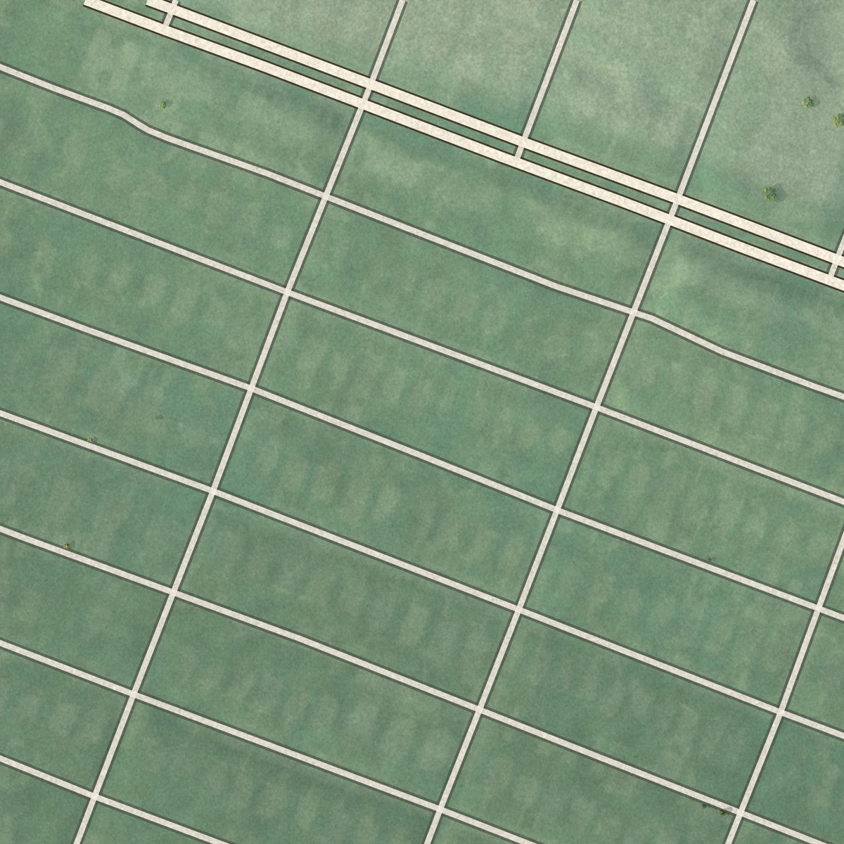 Second close-up of the map of Garwyn Oaks, Maryland print showing more streets and buildings