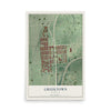 Map of Greektown, Maryland, 12 x 18 inch unframed archival matte print