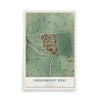 Map of Greenmount West, Maryland, 12 x 18 inch unframed archival matte print