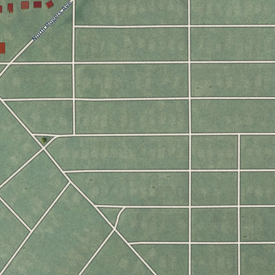 Second close-up of the map of Grove Park, Maryland print showing more streets and buildings