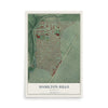 Map of Hamilton Hills, Maryland, 12 x 18 inch unframed archival matte print