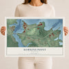 Map of Hawkins Point, Maryland, 12 x 18 inch unframed archival matte print