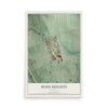 Map of Hoes Heights, Maryland, 12 x 18 inch unframed archival matte print