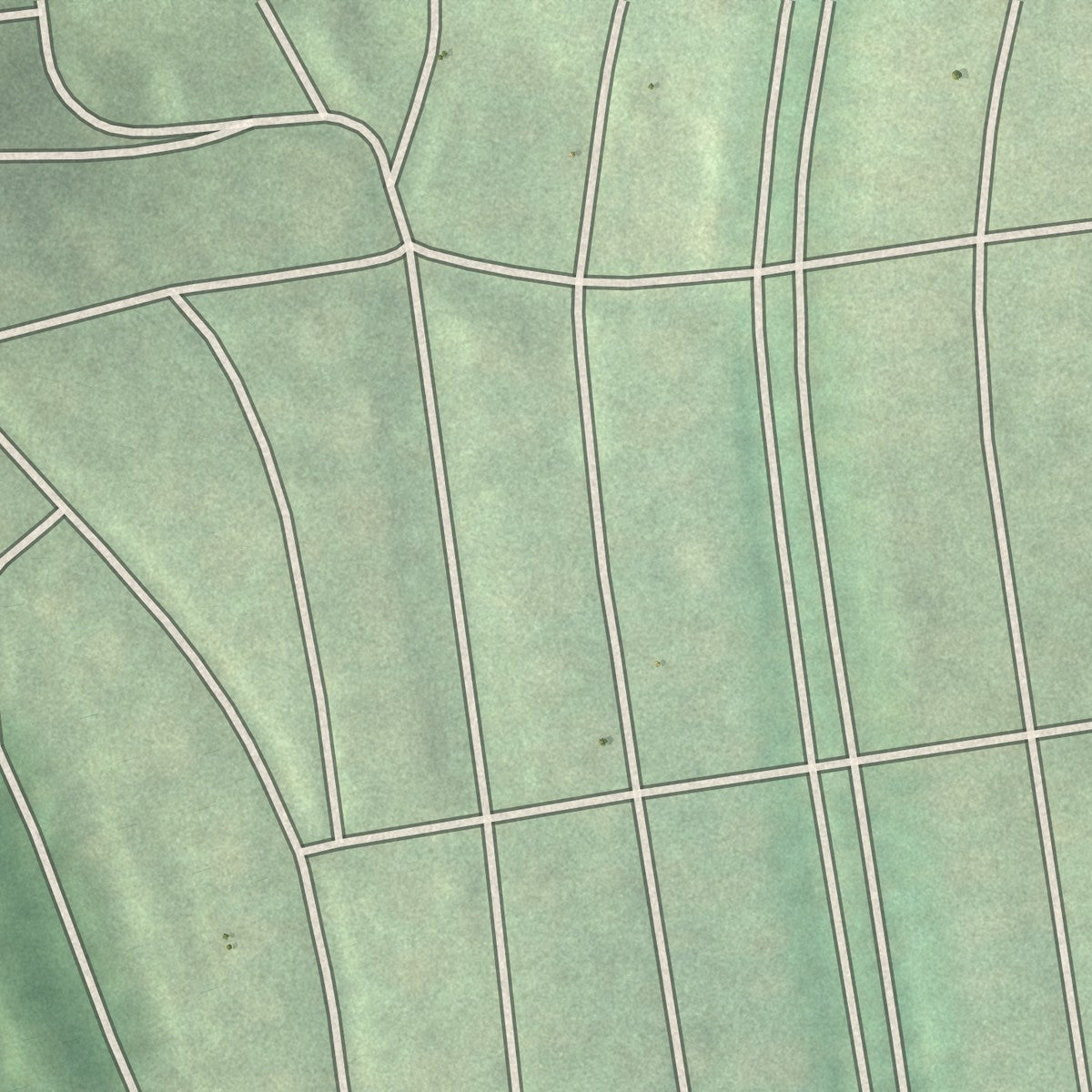 Second close-up of the map of Hoes Heights, Maryland print showing more streets and buildings
