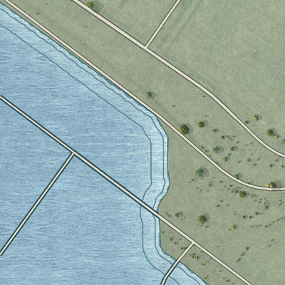 Second close-up of the map of Holabird Industrial Park, Maryland print showing more streets and buildings