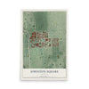 Map of Johnston Square, Maryland, 12 x 18 inch unframed archival matte print