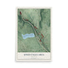 Map of Jones Falls Area, Maryland, 12 x 18 inch unframed archival matte print