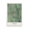 Map of Keswick, Maryland, 12 x 18 inch unframed archival matte print