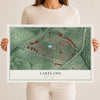 Map of Lakeland, Maryland, 12 x 18 inch unframed archival matte print