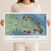 Map of Locust Point Industrial Area, Maryland, 12 x 18 inch unframed archival matte print