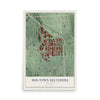 Map of Mid-Town Belvedere, Maryland, 12 x 18 inch unframed archival matte print