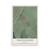 Map of Moravia-Walther, Maryland, 12 x 18 inch unframed archival matte print