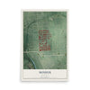 Map of Mosher, Maryland, 12 x 18 inch unframed archival matte print