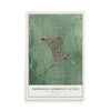 Map of Northwest Community Action, Maryland, 12 x 18 inch unframed archival matte print