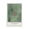 Map of Oakenshawe, Maryland, 12 x 18 inch unframed archival matte print