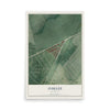 Map of Oaklee, Maryland, 12 x 18 inch unframed archival matte print